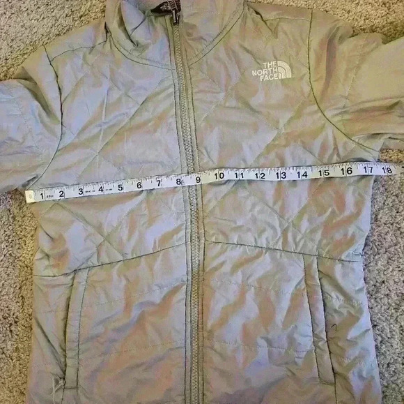 The North Face Light Weight Quilt Puffer Jacket Light Crème Womens Size XS - Picture 7 of 7